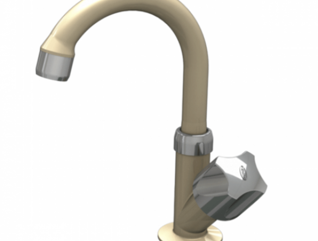 Torneira para Banheiro de Mesa Bica Móvel Búzios Luxo Bege